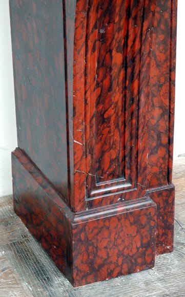 Камин из мрамора красный Гриотт  Камин из мрамора красный Гриотт -6