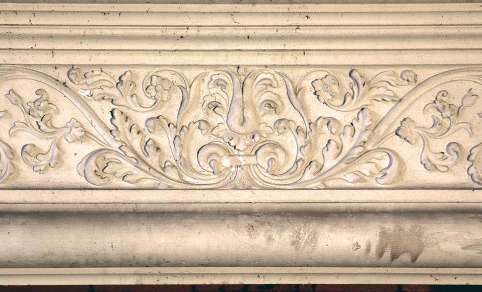 Monumental antique Neo-Renaissance style stone mantel coming from the Chateau of Montgeon_ru