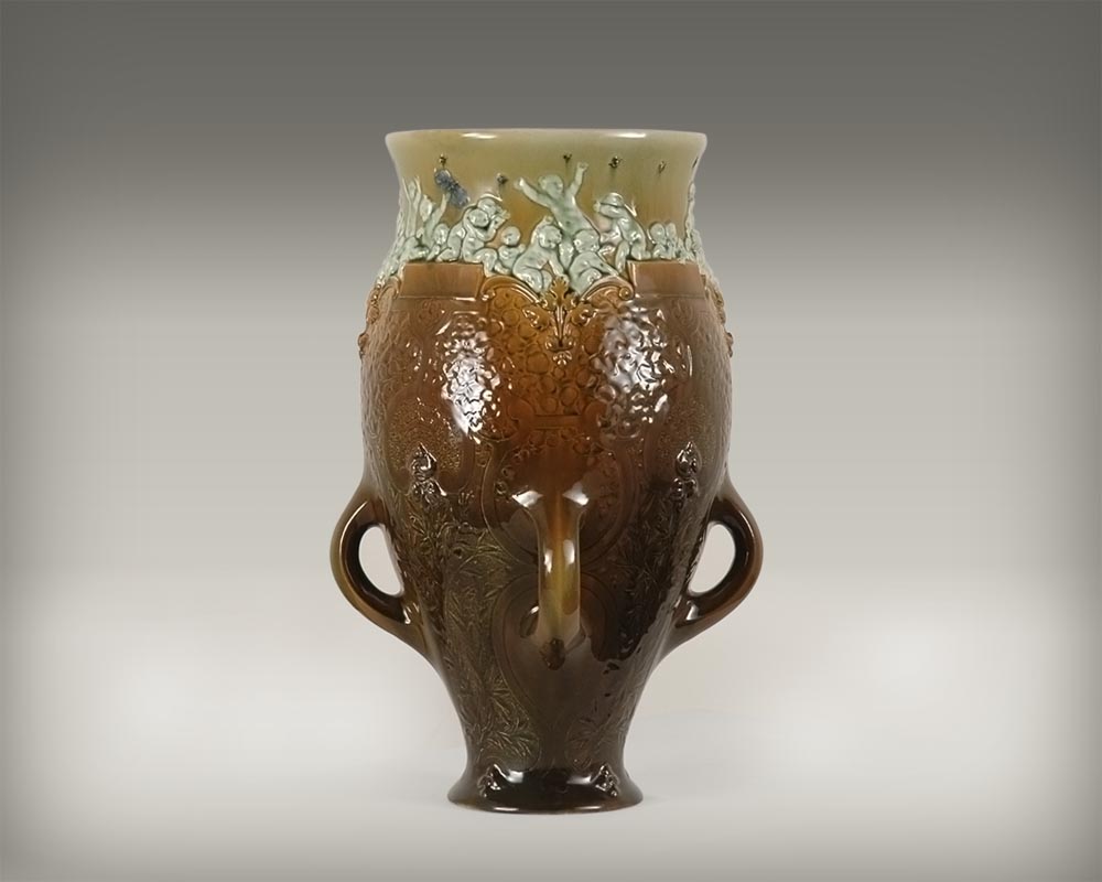 ЛУИ РОБЕРТ КАРРЬЕР-БЕЛЛЕЗ, ФАЯНСОВЫЕ МАСТЕРСКИЕ ШУАЗИ-ЛЕ-РУА, « Дети и бабочки » ЛУИ РОБЕРТ КАРРЬЕР-БЕЛЛЕЗ, ФАЯНСОВЫЕ МАСТЕРСКИЕ ШУАЗИ-ЛЕ-РУА, « Дети и бабочки » -0