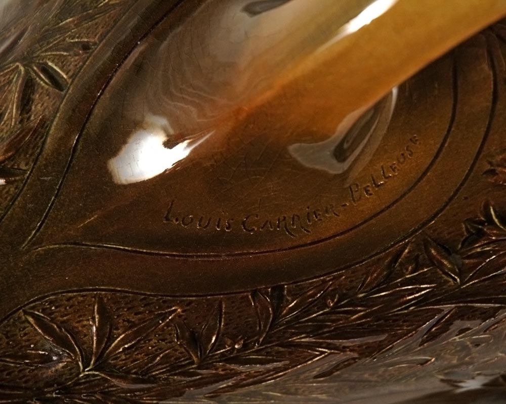 ЛУИ РОБЕРТ КАРРЬЕР-БЕЛЛЕЗ, ФАЯНСОВЫЕ МАСТЕРСКИЕ ШУАЗИ-ЛЕ-РУА, « Дети и бабочки » ЛУИ РОБЕРТ КАРРЬЕР-БЕЛЛЕЗ, ФАЯНСОВЫЕ МАСТЕРСКИЕ ШУАЗИ-ЛЕ-РУА, « Дети и бабочки » -5