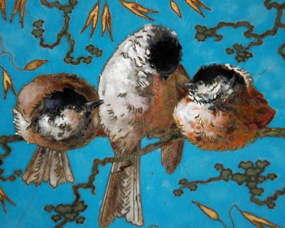 АНДРЕ-ФЕРНАНД ТЕСМАР (1845-1912),  МЕЗОН Ф. БАРБЕДЬЕНН,  Тарелка с японским орнаментом. АНДРЕ-ФЕРНАНД ТЕСМАР (1845-1912),  МЕЗОН Ф. БАРБЕДЬЕНН,  Тарелка с японским орнаментом.-1