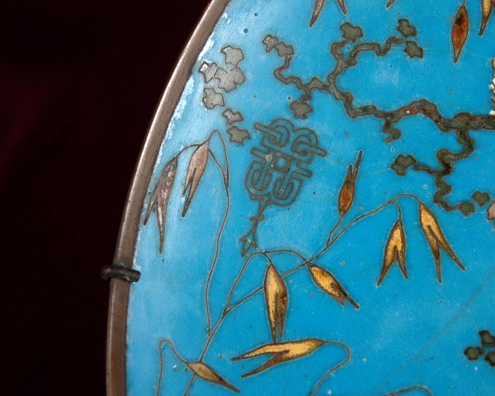 АНДРЕ-ФЕРНАНД ТЕСМАР (1845-1912),  МЕЗОН Ф. БАРБЕДЬЕНН,  Тарелка с японским орнаментом. АНДРЕ-ФЕРНАНД ТЕСМАР (1845-1912),  МЕЗОН Ф. БАРБЕДЬЕНН,  Тарелка с японским орнаментом.-2