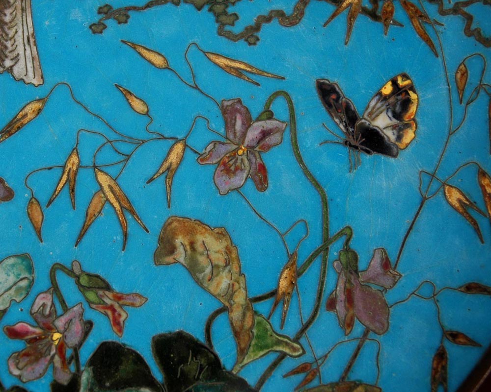 АНДРЕ-ФЕРНАНД ТЕСМАР (1845-1912),  МЕЗОН Ф. БАРБЕДЬЕНН,  Тарелка с японским орнаментом. АНДРЕ-ФЕРНАНД ТЕСМАР (1845-1912),  МЕЗОН Ф. БАРБЕДЬЕНН,  Тарелка с японским орнаментом.-5