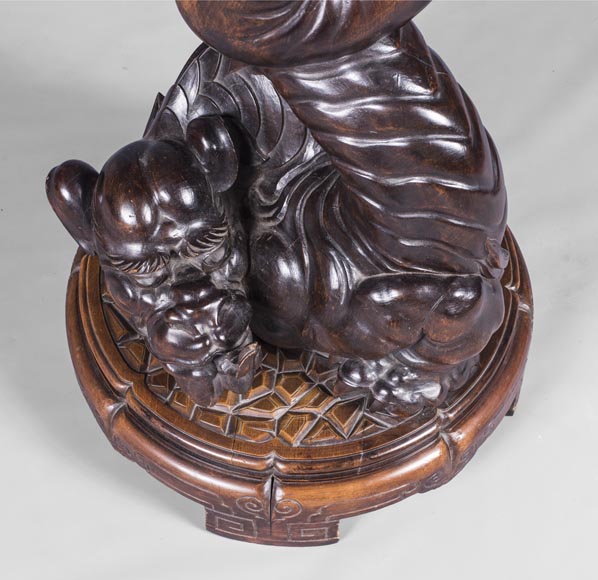 Мезон Бамбука Перре и Вибера  (относится к работе) - Пара подставок в японском стиле, украшенных драконами Мезон Бамбука Перре и Вибера  (относится к работе) - Пара подставок в японском стиле, украшенных драконами-2