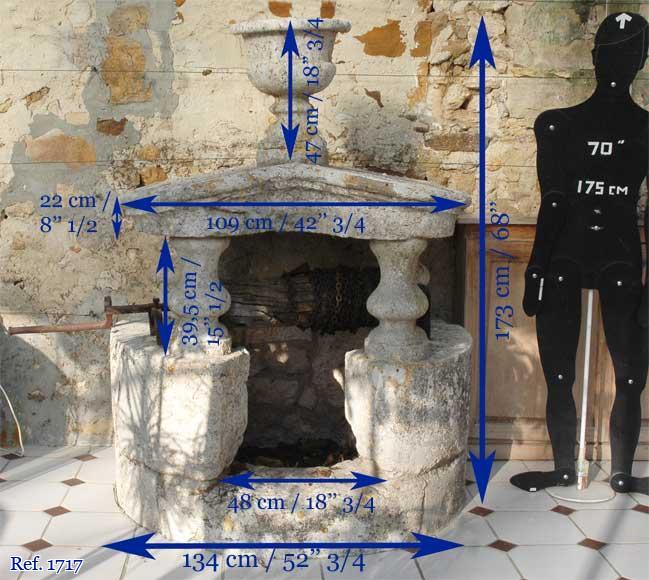 Старинный каменный колодец 18го века. Старинный каменный колодец 18го века.-9
