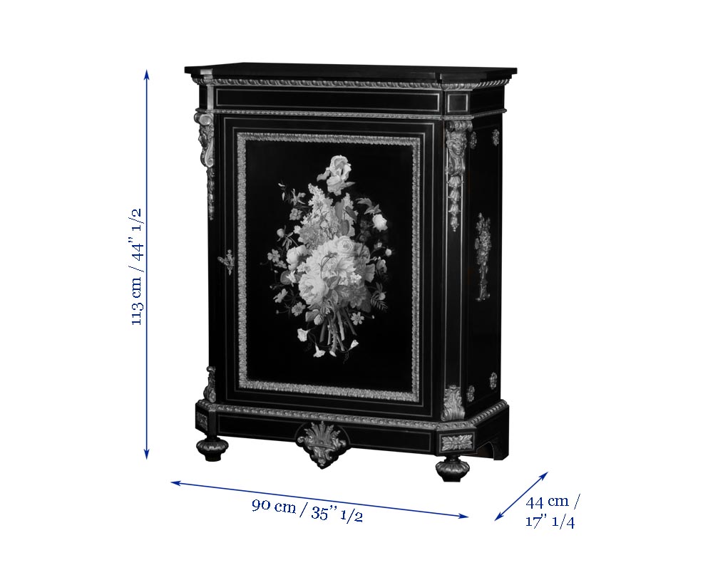 Жюльен-Николя РИВАР и Пьер-Жозеф ГЕРУ - Пара тумб с дверцами, украшенных маркетри из фарфора Жюльен-Николя РИВАР и Пьер-Жозеф ГЕРУ - Пара тумб с дверцами, украшенных маркетри из фарфора-6