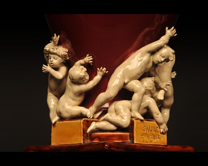 ЛУИ РОБЕРТ КАРРЬЕР-БЕЛЛЕЗ (1848-1913) ФАЯНСОВЫЕ МАСТЕРСКИЕ ШУАЗИ-ЛЕ-РУА (1863–1938) «Спасайся, кто может!»  ЛУИ РОБЕРТ КАРРЬЕР-БЕЛЛЕЗ (1848-1913) ФАЯНСОВЫЕ МАСТЕРСКИЕ ШУАЗИ-ЛЕ-РУА (1863–1938) «Спасайся, кто может!» -2