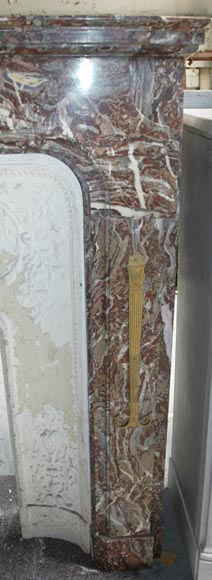 Камин в стиле Транзисион, декорированный элементами из бронзы. Камин в стиле Транзисион, декорированный элементами из бронзы.-3