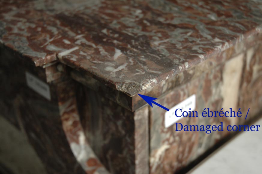 Камин в стиле Транзисион, декорированный элементами из бронзы. Камин в стиле Транзисион, декорированный элементами из бронзы.-6