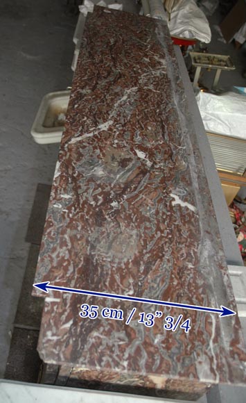 Камин в стиле Транзисион, декорированный элементами из бронзы. Камин в стиле Транзисион, декорированный элементами из бронзы.-7