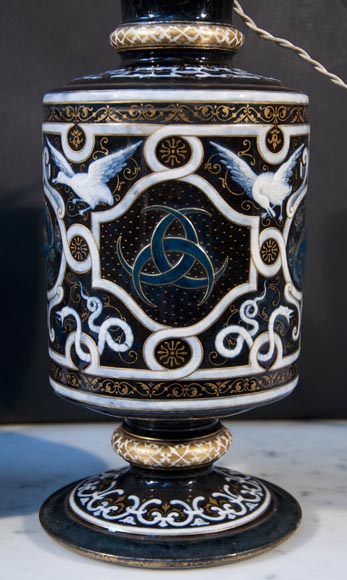 Эдуард ДАММУС – Пара ламп в стиле Нео-Ренессанс, датированных 1885 годом. Эдуард ДАММУС – Пара ламп в стиле Нео-Ренессанс, датированных 1885 годом.-1