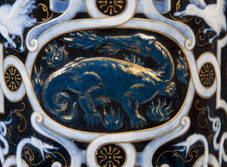 Эдуард ДАММУС – Пара ламп в стиле Нео-Ренессанс, датированных 1885 годом. Эдуард ДАММУС – Пара ламп в стиле Нео-Ренессанс, датированных 1885 годом.-4