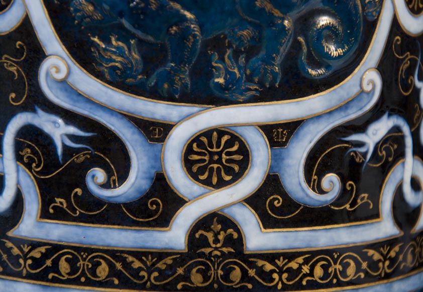 Эдуард ДАММУС – Пара ламп в стиле Нео-Ренессанс, датированных 1885 годом. Эдуард ДАММУС – Пара ламп в стиле Нео-Ренессанс, датированных 1885 годом.-6