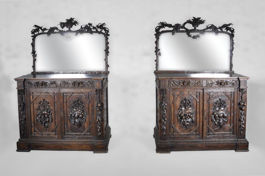 Матью (1815-1889) и Виллем (1816-1881) ХОРРИКС (предположительно работы). Большая столовая в стиле «Черный лес». Матью (1815-1889) и Виллем (1816-1881) ХОРРИКС (предположительно работы). Большая столовая в стиле «Черный лес».-8