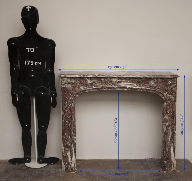 Старинный камин эпохи Регентства, изготовленный в 18 веке из красного королевского мрамора. Старинный камин эпохи Регентства, изготовленный в 18 веке из красного королевского мрамора.-9