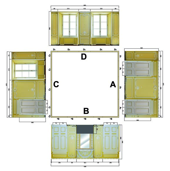 Великолепная деревянная комната в стиле Людовика XVI, ранее находившаяся во дворце Криллон в Париже.  Великолепная деревянная комната в стиле Людовика XVI, ранее находившаяся во дворце Криллон в Париже. -25