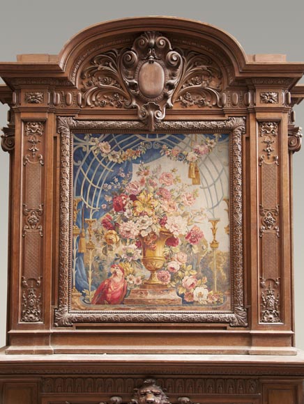 Великолепный дубовый камин, выполненный по модели камина из Салона Геркулеса, расположенного в Версальском Дворце. Великолепный дубовый камин, выполненный по модели камина из Салона Геркулеса, расположенного в Версальском Дворце.-11