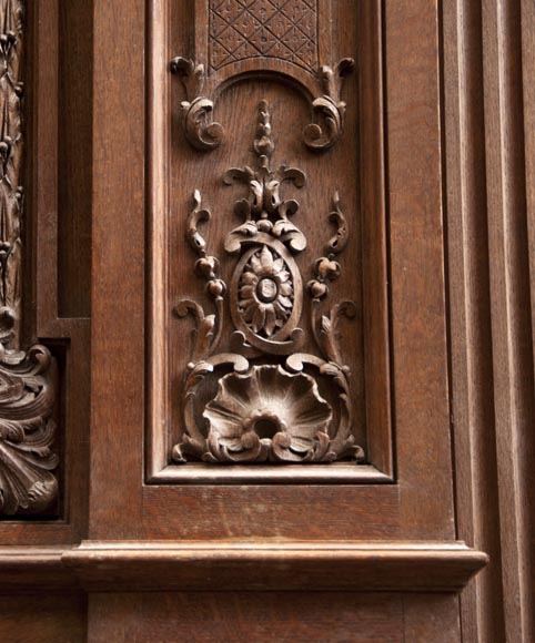 Великолепный дубовый камин, выполненный по модели камина из Салона Геркулеса, расположенного в Версальском Дворце. Великолепный дубовый камин, выполненный по модели камина из Салона Геркулеса, расположенного в Версальском Дворце.-14