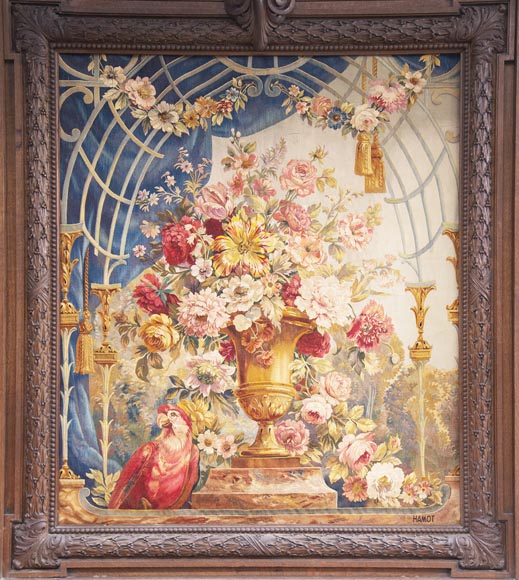 Великолепный дубовый камин, выполненный по модели камина из Салона Геркулеса, расположенного в Версальском Дворце. Великолепный дубовый камин, выполненный по модели камина из Салона Геркулеса, расположенного в Версальском Дворце.-17