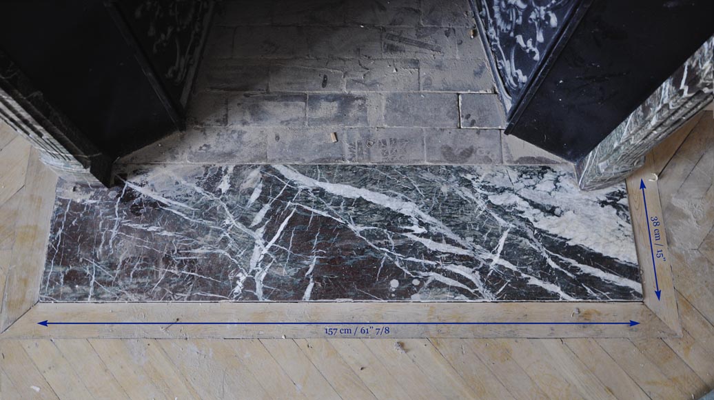 Красивый старинный камин в стиле эпохи Регентства, изготовленный в 19 веке из Кампанского мрамора Гран Меланж. Красивый старинный камин в стиле эпохи Регентства, изготовленный в 19 веке из Кампанского мрамора Гран Меланж.-13