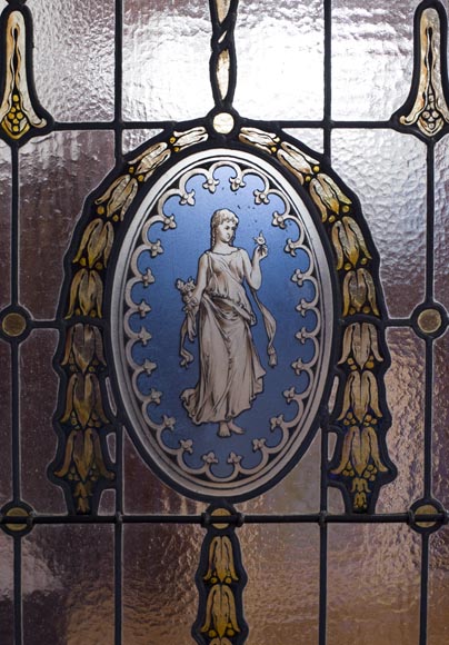 Великолепная деревянная обшивка комнаты в стиле Регентства, украшенная маркетри из красного дерева с камином, Франция 19 век. Великолепная деревянная обшивка комнаты в стиле Регентства, украшенная маркетри из красного дерева с камином, Франция 19 век.-22