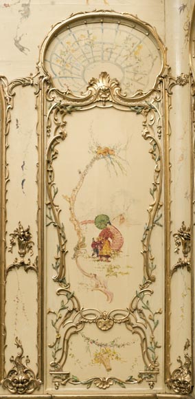 Panelled room with fine chinoiserie decoration from the Villa Les Cèdres,  King Leopold II’s residence  in Saint-Jean-Cap-Ferrat, Côte d’Azur_ru