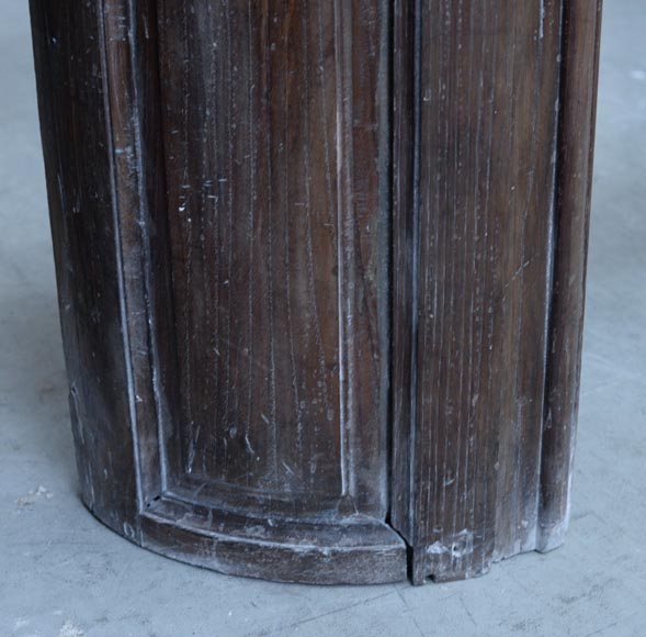 Большой старинный дубовый камин в стиле эпохи Регентства, первая половина 19 века. Большой старинный дубовый камин в стиле эпохи Регентства, первая половина 19 века.-4