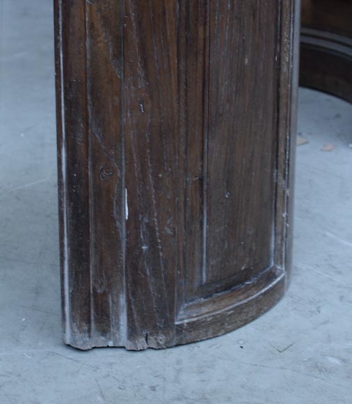 Большой старинный дубовый камин в стиле эпохи Регентства, первая половина 19 века. Большой старинный дубовый камин в стиле эпохи Регентства, первая половина 19 века.-7