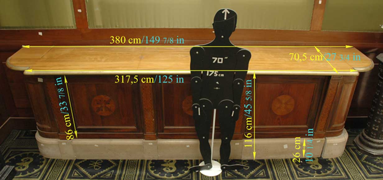 Старинный банковский прилавок Старинный банковский прилавок-9