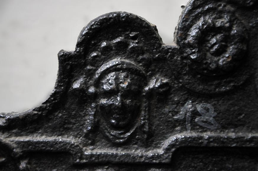 Чугунная каминная плита «Суд Париса». Чугунная каминная плита «Суд Париса».-3