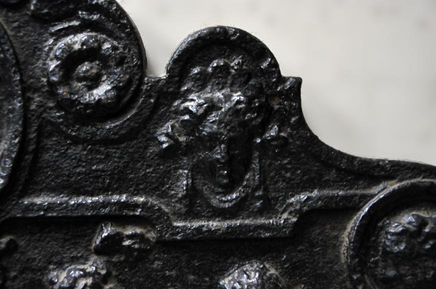 Чугунная каминная плита «Суд Париса». Чугунная каминная плита «Суд Париса».-4