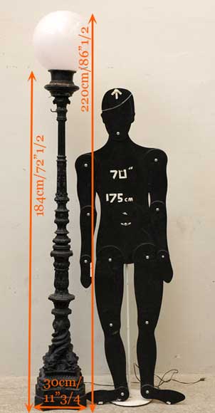 Чугунный фонарь. Чугунный фонарь.-5