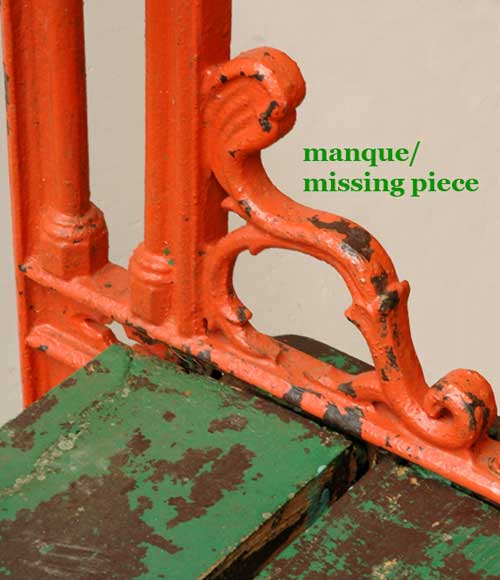 Пара скамеек в нео-готическом стиле 1860х годов. Пара скамеек в нео-готическом стиле 1860х годов.-3