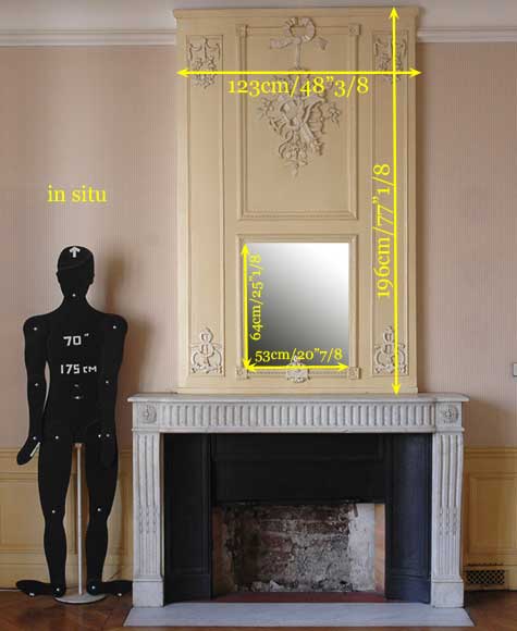 Трюмо эпохи Людовика XVI с музыкальной символикой. Трюмо эпохи Людовика XVI с музыкальной символикой.-4