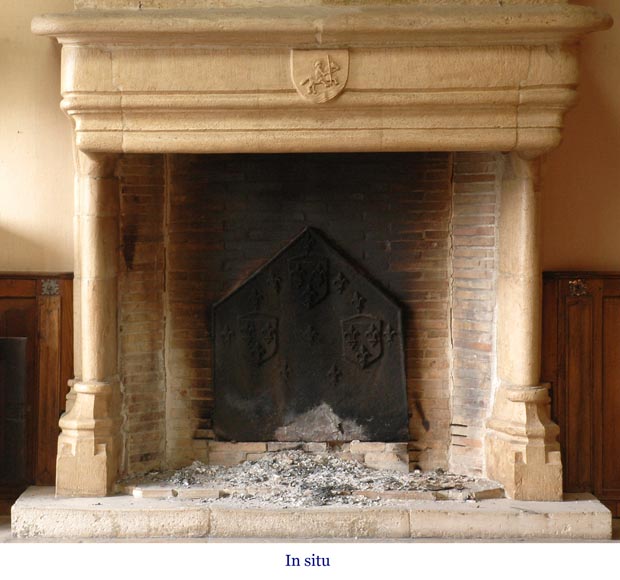 Готическая каминная плита. Готическая каминная плита.-1