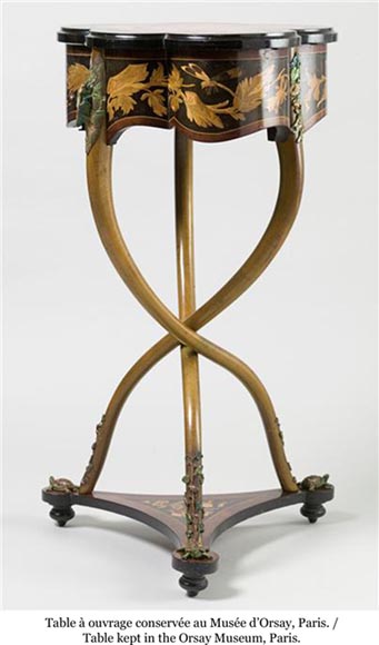 Шарль-Гийом ДЬЕЛ  (1811- около 1885)  Столик для рукоделия.-8
