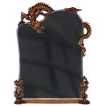 Maison des Bambous de Perret et Vibert (attribué à) - Grand miroir au dragon
