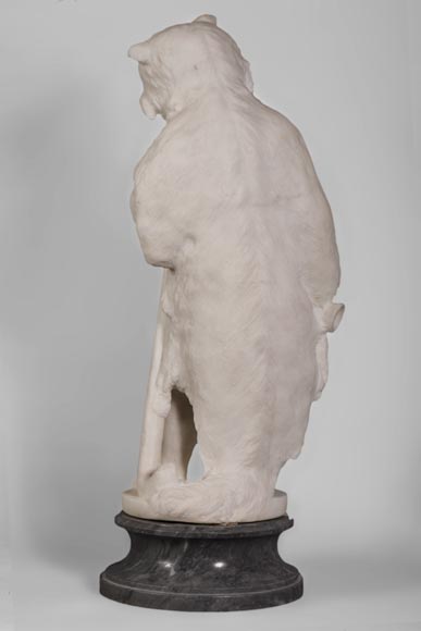 «Ребенок-Геракл», великолепная статуя из скульптурного мрамора, около 1880 года.-6