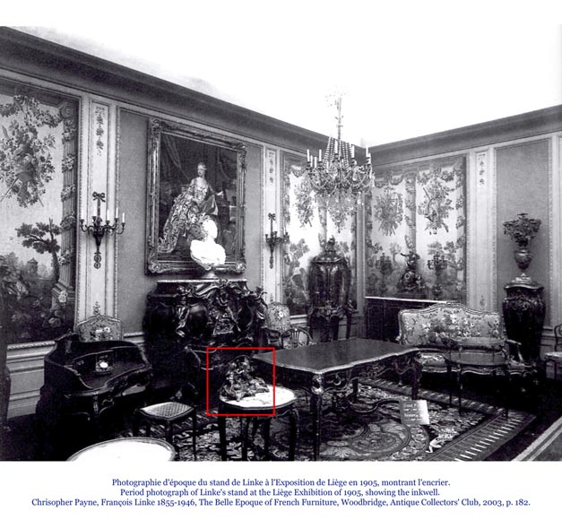 Франсуа ЛИНК (1855-1946) и Леон МЕССАЖЕ (1842-1901) (приписано работе) – «Источник», Чернильница с Всемирной Выставке в Париже 1900 года. -8