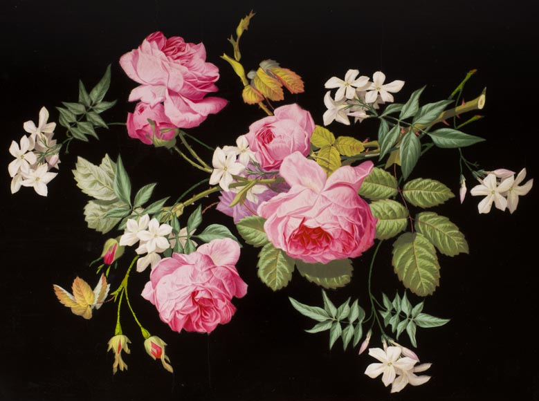 Жюльен-Николя Ривар (1802-1867) - Великолепная шкатулка для драгоценностей, украшенная маркетри из фарфора, ранее находившаяся в коллекции Эльзы Скиапарелли-3
