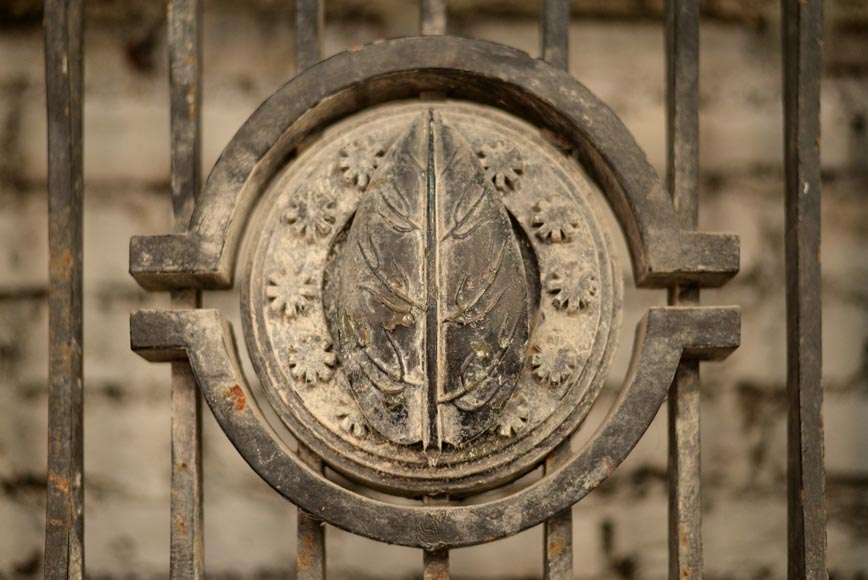 ПУАЛЕРА Жильбер – Пара дверей и перила в стиле Ар-деко, изготовленные из кованого железа и бронзы, 1936 год.-10