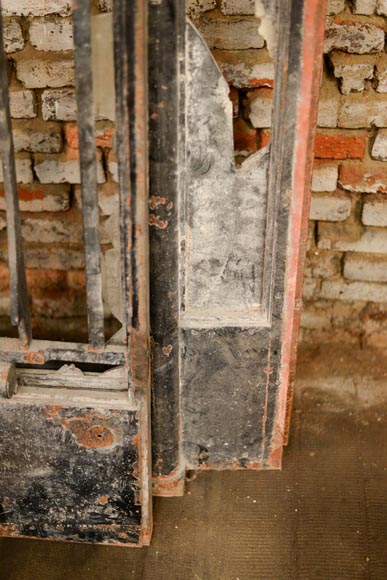 ПУАЛЕРА Жильбер – Пара дверей и перила в стиле Ар-деко, изготовленные из кованого железа и бронзы, 1936 год.-13
