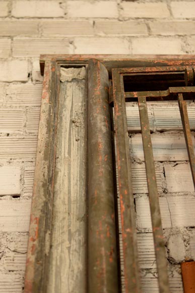ПУАЛЕРА Жильбер – Пара дверей и перила в стиле Ар-деко, изготовленные из кованого железа и бронзы, 1936 год.-15