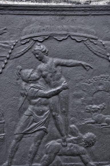 Сошествие в ад Энея - Старинная каминная плита в стиле Людовика XVI.-1