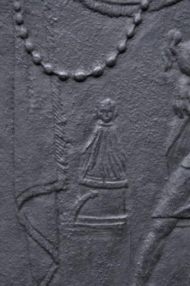 Сошествие в ад Энея - Старинная каминная плита в стиле Людовика XVI.-4