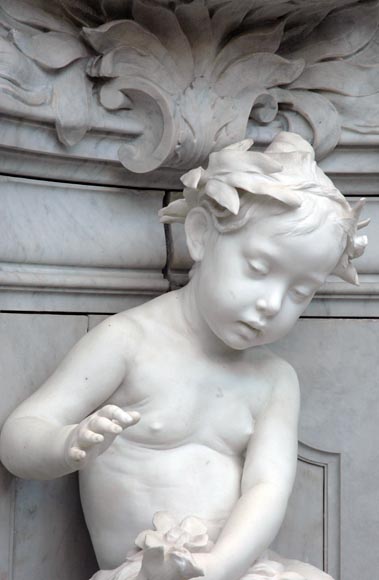 Monumental Garden Fountain in Carrara marble and Statuary marble attributed to Rudolf Weyr, Vienna, late 19th century_ru