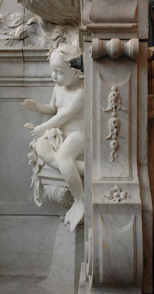 Monumental Garden Fountain in Carrara marble and Statuary marble attributed to Rudolf Weyr, Vienna, late 19th century_ru
