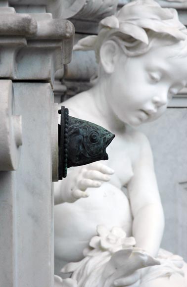 Monumental Garden Fountain in Carrara marble and Statuary marble attributed to Rudolf Weyr, Vienna, late 19th century_ru