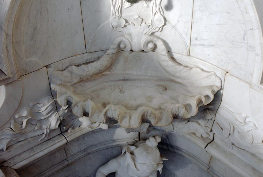 Monumental Garden Fountain in Carrara marble and Statuary marble attributed to Rudolf Weyr, Vienna, late 19th century_ru