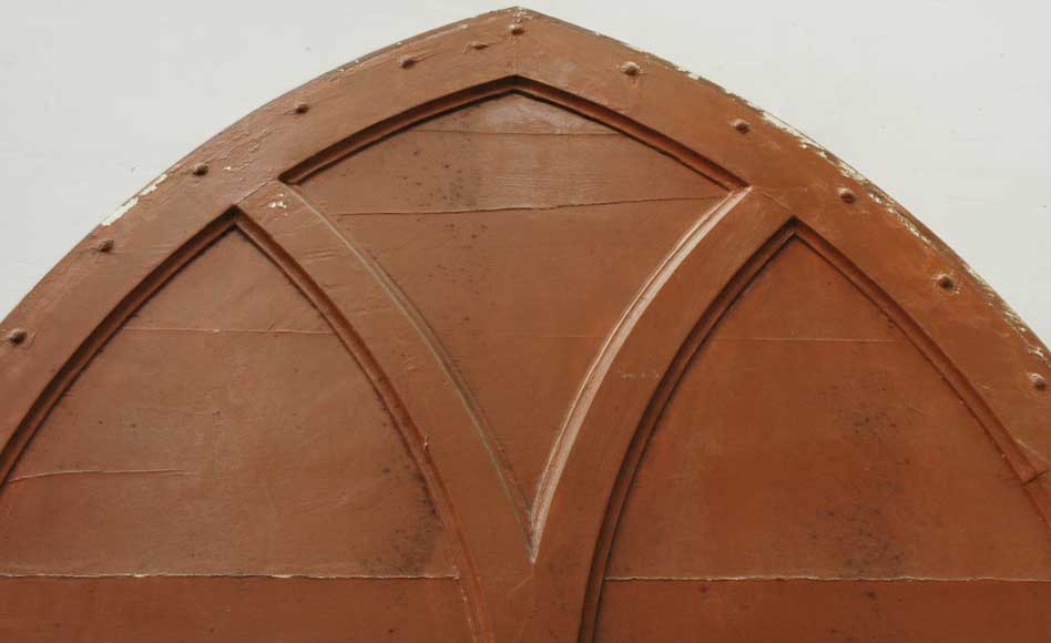 Дверь в нео-готическом стиле из ореха и дуба-14